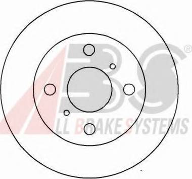 A.B.S. 15895 OE - Гальмівний диск autocars.com.ua