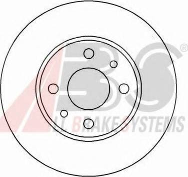 A.B.S. 16105 OE - Гальмівний диск autocars.com.ua