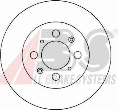 A.B.S. 16059 OE - Гальмівний диск autocars.com.ua