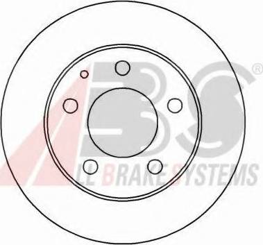 A.B.S. 16089 OE - Гальмівний диск autocars.com.ua