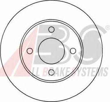 A.B.S. 16190 OE - Гальмівний диск autocars.com.ua