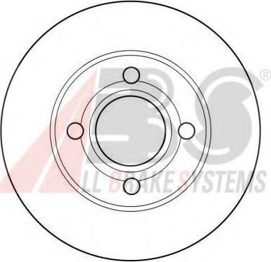 A.B.S. 16096 OE - Тормозной диск autodnr.net