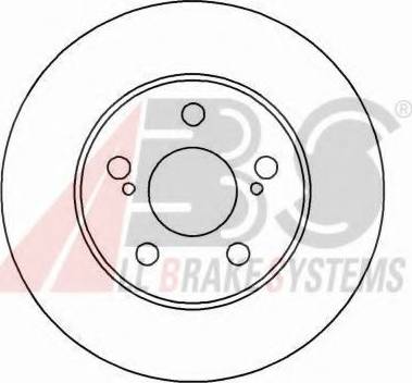 A.B.S. 16301 OE - Гальмівний диск autocars.com.ua