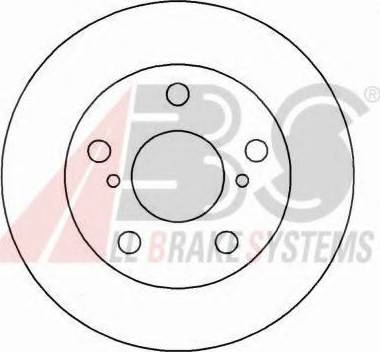 A.B.S. 16231 OE - Гальмівний диск autocars.com.ua