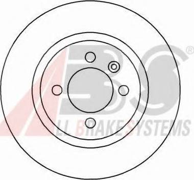 A.B.S. 16069 OE - Гальмівний диск autocars.com.ua