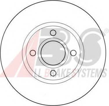 A.B.S. 16371 OE - Гальмівний диск autocars.com.ua