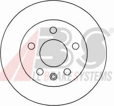 A.B.S. 16887 OE - Гальмівний диск autocars.com.ua
