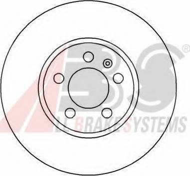 A.B.S. 16881 OE - Гальмівний диск autocars.com.ua