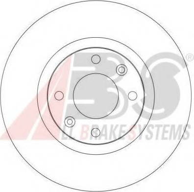 A.B.S. 17338 OE - Тормозной диск autodnr.net