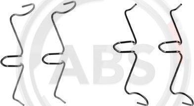 A.B.S. 0989Q - Комплектуючі, колодки дискового гальма autocars.com.ua