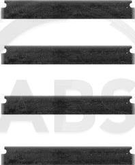 A.B.S. 1028Q - Комплектуючі, колодки дискового гальма autocars.com.ua