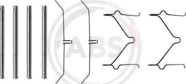 A.B.S. 1050Q - Комплектуючі, колодки дискового гальма autocars.com.ua