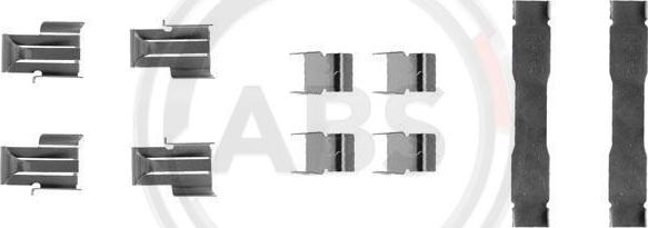 A.B.S. 1071Q - Комплектуючі, колодки дискового гальма autocars.com.ua