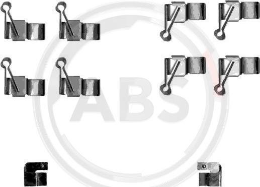 A.B.S. 1238Q - Комплектующие для колодок дискового тормоза avtokuzovplus.com.ua