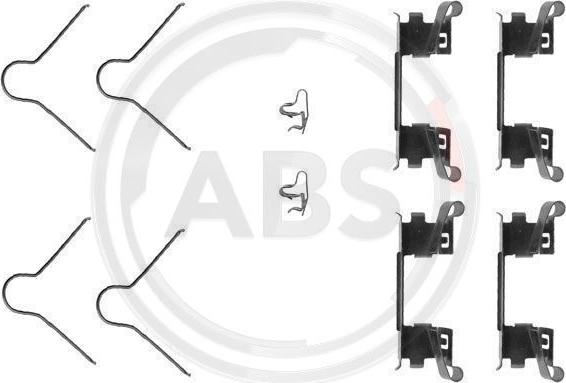 A.B.S. 1254Q - Комплектуючі, колодки дискового гальма autocars.com.ua