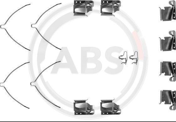 A.B.S. 1268Q - Комплектуючі, колодки дискового гальма autocars.com.ua