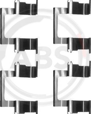 A.B.S. 1274Q - Комплектуючі, колодки дискового гальма autocars.com.ua