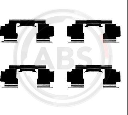 A.B.S. 1276Q - Комплектуючі, колодки дискового гальма autocars.com.ua