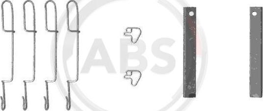 A.B.S. 1280Q - Комплектующие для колодок дискового тормоза avtokuzovplus.com.ua