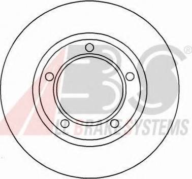 A.B.S. 15615 OE - Гальмівний диск autocars.com.ua