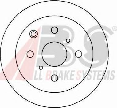 A.B.S. 15838 OE - Гальмівний диск autocars.com.ua