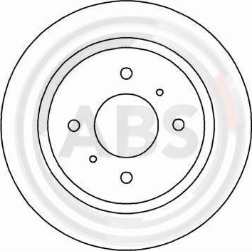 A.B.S. 16018 - Тормозной диск avtokuzovplus.com.ua