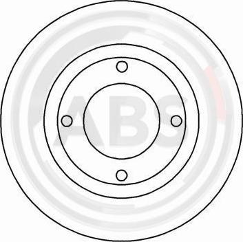A.B.S. 16133 - Гальмівний диск autocars.com.ua