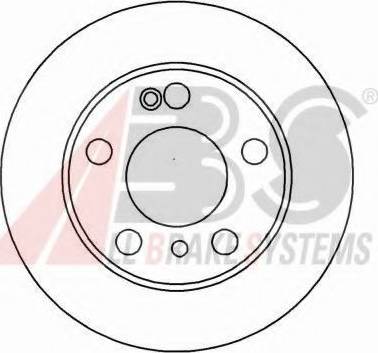 A.B.S. 16188 OE - Тормозной диск avtokuzovplus.com.ua