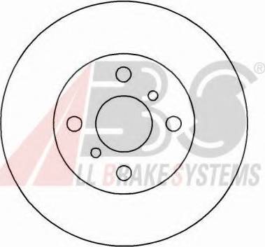 A.B.S. 16234 OE - Гальмівний диск autocars.com.ua