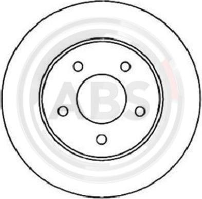 A.B.S. 16360 - Гальмівний диск autocars.com.ua