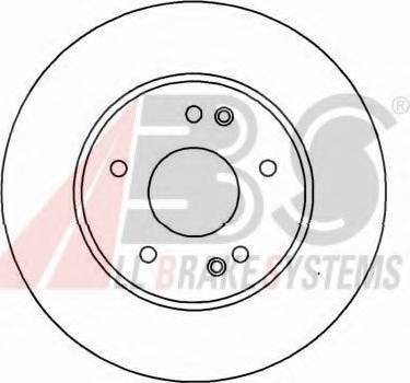 A.B.S. 16448 OE - Гальмівний диск autocars.com.ua