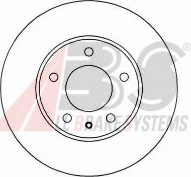 A.B.S. 16524 OE - Гальмівний диск autocars.com.ua