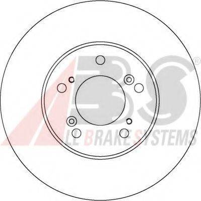 A.B.S. 16588 OE - Гальмівний диск autocars.com.ua