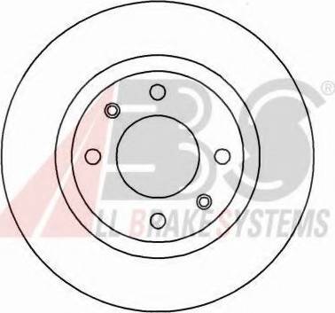 A.B.S. 16899 OE - Гальмівний диск autocars.com.ua