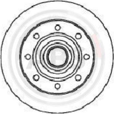 A.B.S. 17248 - Гальмівний диск autocars.com.ua
