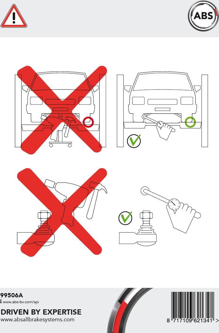 A.B.S. 231275 - Наконечник рульової тяги, кульовий шарнір autocars.com.ua