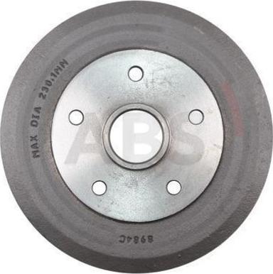 A.B.S. 2436-S - Гальмівний барабан autocars.com.ua
