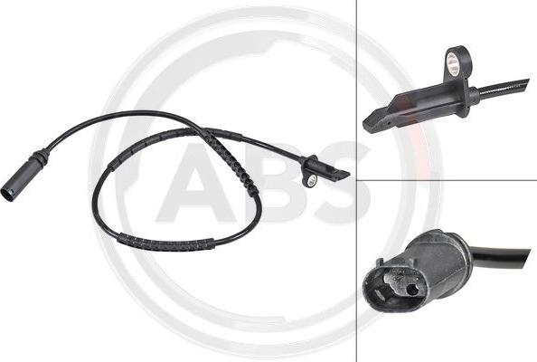 A.B.S. 30174 - Датчик ABS, частота обертання колеса autocars.com.ua