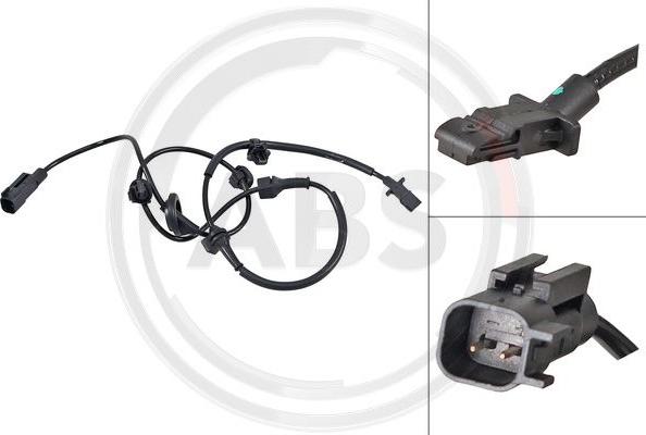 A.B.S. 31631 - Датчик ABS, частота обертання колеса autocars.com.ua