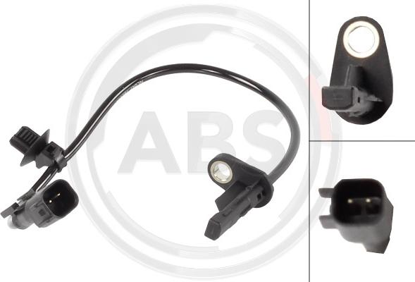 A.B.S. 33014 - Датчик ABS, частота обертання колеса autocars.com.ua