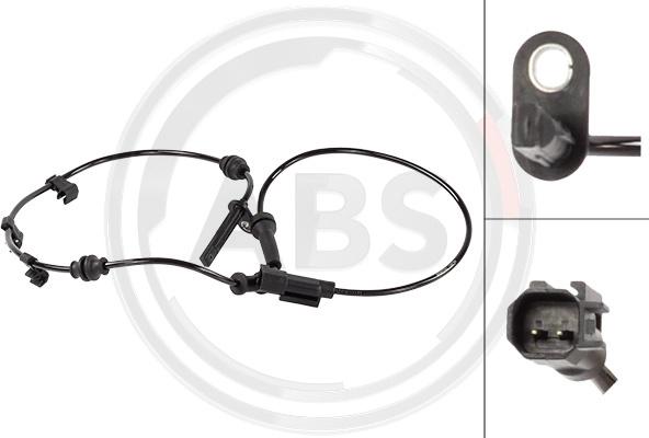 A.B.S. 33019 - Датчик ABS, частота обертання колеса autocars.com.ua