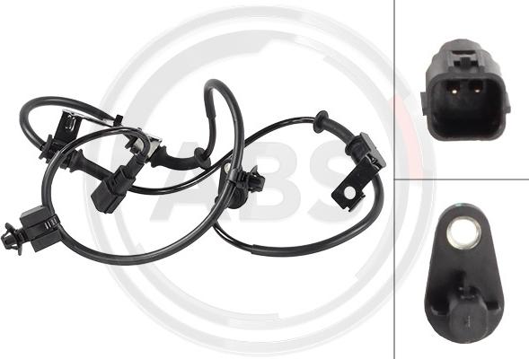 A.B.S. 33028 - Датчик ABS, частота обертання колеса autocars.com.ua