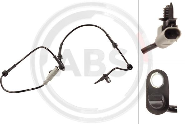 A.B.S. 33044 - Датчик ABS, частота обертання колеса autocars.com.ua