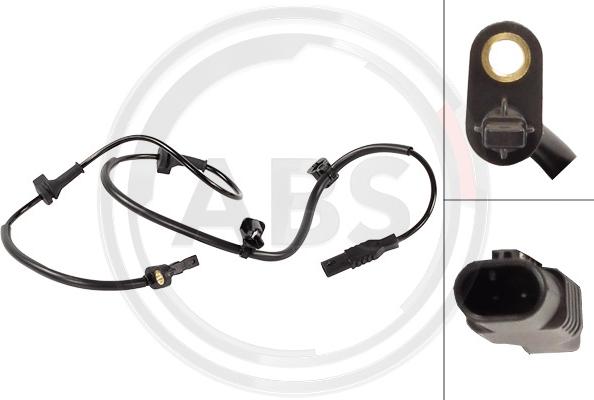 A.B.S. 33049 - Датчик ABS, частота обертання колеса autocars.com.ua