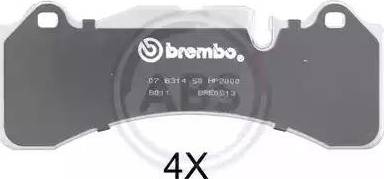 A.B.S. 35007S - Гальмівні колодки, дискові гальма autocars.com.ua