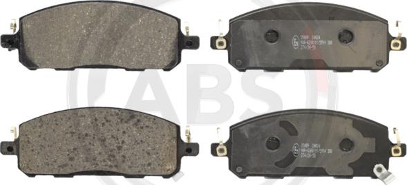 A.B.S. 35009 - Гальмівні колодки, дискові гальма autocars.com.ua