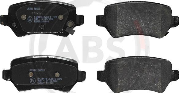A.B.S. 35342 - Гальмівні колодки, дискові гальма autocars.com.ua