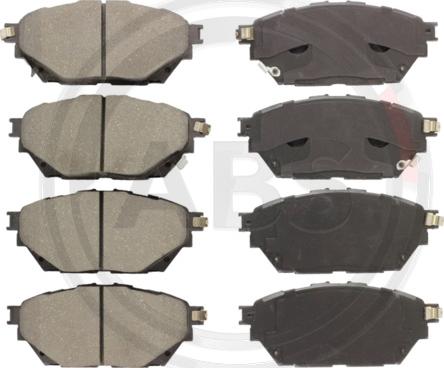 A.B.S. 35389 - Гальмівні колодки, дискові гальма autocars.com.ua