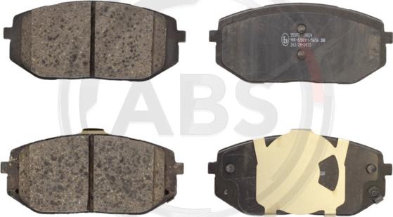 A.B.S. 35397 - Гальмівні колодки, дискові гальма autocars.com.ua