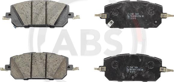 A.B.S. 35402 - Гальмівні колодки, дискові гальма autocars.com.ua